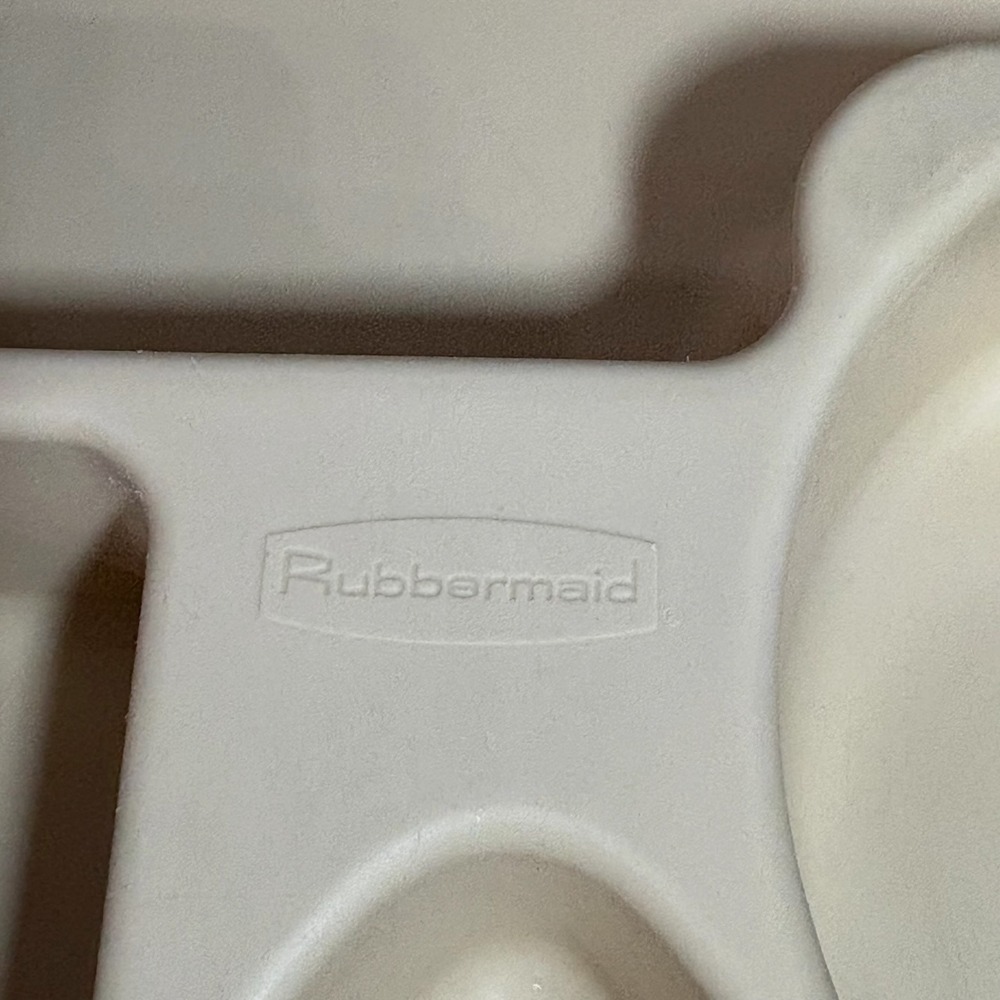 Vintage Rubbermaid Silverware Drawer Organizer Almond Plastic Tray 6 Slot - Picture 4 of 6
